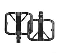 Pedales de aleación para bicicleta de montaña, picos antideslizantes, revestimiento ligero ED negro, pedales MTB resistentes al desgaste, 1 par (negro forjado)