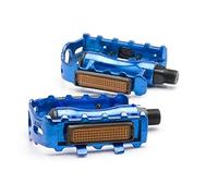 Pedales de Bicicleta, 1 par Pedales MTB, aleación Aluminio for Ciclismo, Jaula Plana Hueca ultraligeros, Pieza