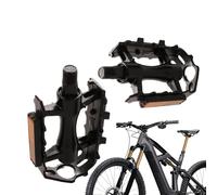 Pedales de bicicleta, 2 piezas de soporte de pie de repuesto con adaptador extensor, pedales de bicicleta antideslizantes para niños para accesorios de manivela, ideal para niños, adultos, personas