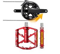 Pedales De Bicicleta Antideslizantes - Reposapiés De Bicicleta Multiusos De Aleación De Aluminio, Equipo De Ciclismo Ligero Y Duradero, Plataforma De Pedales Antióxido Y Resistente Al Desgaste, Diseño