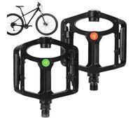 Pedales De Bicicleta - Componente De Aluminio con Superficie Antideslizante,Pedales De Aleación De Aluminio con Luz LED para Bicicleta,para Ciclistas Que Practican Ciclismo en Carretera al Aire Libre