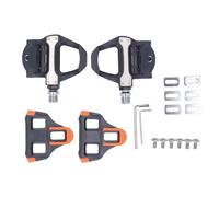 Pedales de Bicicleta con Bloqueo, Pedales de Ciclismo con autobloqueo y Juego de calas, Pedales de Nailon Ligeros y aerodinámicos compatibles con el para bi