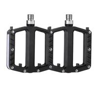 Pedales de bicicleta con función de iluminación de 360 grados en material de aleación de aluminio resistente (es negro)
