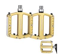 Pedales de bicicleta con luces LED, pedales de iluminación para bicicleta - Pedal de bicicleta plano iluminado por LED, pedal de bicicleta plano en aleación de aluminio LED, mango mejorado para