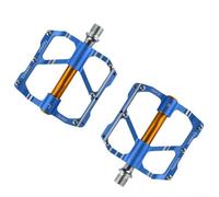 Pedales de bicicleta con rodamientos sellados para bicicletas de montaña y carretera, estructura de aleación de aluminio y eje de acero, características impermeables y antioxidantes (azul)