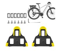 Pedales de bicicleta Cullatura - Balas de bicicleta de carretera duraderas con flotador de 6 °, agarre estable para rotación y conducción al aire libre | Juego de férulas para zapatos de bicicleta