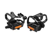 Pedales de Bicicleta de 1 par, Pedales de Ciclismo de Nylon con Clips para Las Bicicletas de montaña Bicicletas de Carretera