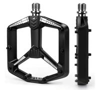 Pedales de bicicleta de 3 rodamientos, con 20 pines y 115 x 107 x 23 mm de ancho, antideslizante, duradero, pedales de aluminio MTB, eje de 9/16", fácil montaje, para MTB, bicicleta de carretera