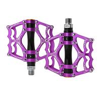 Pedales de Bicicleta de aleación de Aluminio 9/16, 1 par | Con clavos antideslizantes, plataforma amplia, for bicicletas MTB, carretera, BMX, crucero.