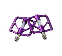 Pedales de bicicleta de aluminio con 3 rodamientos sellados, ligeros y | Estriberas de plataforma para ciclismo de montaña, carretera, viajes, morado, rosa, rojo, rosa, dorado, titanio