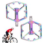 Pedales de bicicleta de carreras | Piezas de repuesto planas antideslizantes como repuesto, pedales de bicicleta con pasadores antideslizantes, para ciclismo, al aire libre, viajes, senderismo