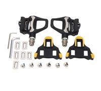 Pedales de Bicicleta de Carretera de Carbono, Pedales de Pelotón, Pedales Automáticos, Pedales de Ciclismo de Carretera con Tacos de 3 Pernos, SPD de Tensión Ajustable, Eje de