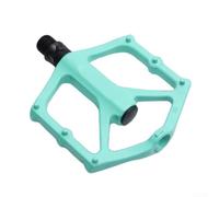 Pedales de bicicleta de doble rodamiento hechos de aleación de aluminio resistente, diseñados para proporcionar un pedaleo estable para los entusiastas de la bicicleta de montaña (azul)