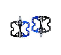 Pedales de bicicleta de montaña, pedal de bicicleta de aleación de aluminio ligero, pedales antideslizantes MTB de plataforma ancha, pedal de bicicleta de carretera de 9/16 pulgadas