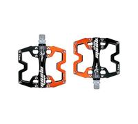 Pedales de bicicleta de montaña, pedal de bicicleta de aleación de aluminio ligero, pedales antideslizantes MTB de plataforma ancha, pedal de bicicleta de carretera de 9/16 pulgadas