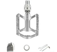 Pedales de bicicleta de montaña, pedales de 9/16 pulgadas, pedal de liberación rápida, rodamientos sellados, impermeable y a prueba de polvo, con accesorios, para bicicleta plegable, compatible con