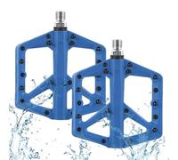 Pedales de bicicleta de montaña - Pedales de plataforma ampliada para bicicletas de montaña | Reposapiés de ciclismo a prueba de óxido, plataformas de escalón impermeables para bicicletas de carretera