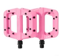 Pedales de bicicleta de montaña, plataforma plana de fibra de nailon con clavos antideslizantes para MTB para ciclismo de grava de 12,6 cm (polvo)