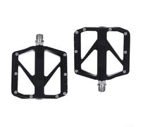 Pedales de bicicleta de montaña y carretera con 4 rodamientos, cuerpo de material de aleación, eje de acero cromado resistente al desgaste, diseño de clavos de doble cara para un agarre fiable y