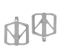 Pedales de bicicleta de montaña y carretera con 4 rodamientos, cuerpo de material de aleación, eje de acero cromado resistente al desgaste, diseño de clavos de doble cara para un agarre fiable y