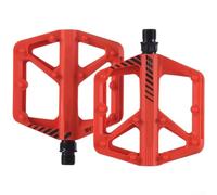 Pedales de bicicleta de nailon de doble rodamiento de rotación suave MTB | Rodamientos dobles suaves, pedaleo de baja fricción, nailon ligero, construcción, fácil deslizamiento