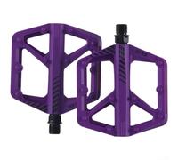 Pedales de bicicleta de nailon de doble rodamiento de rotación suave MTB | Rodamientos dobles suaves, pedaleo de baja fricción, nailon ligero, construcción, fácil deslizamiento
