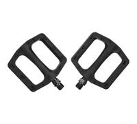 Pedales de bicicleta de nailon ligero, rodamiento DU suave y agarre seguro para bicicletas MTB Road City (negro)