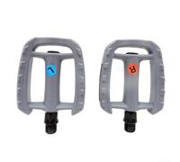 Pedales de bicicleta de repuesto hechos de acero y ABS con rodamiento DU y reflector, compatibles con bicicletas de montaña, carretera y plegables para un rendimiento y durabilidad constantes de