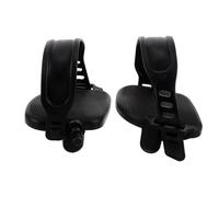 Pedales de Bicicleta Estática Antideslizantes Ajustables para Mayores, PP | Repuesto para Uso Doméstico y Comercial, Correas Regulables, Ligeros y Desmontables, Color Negro