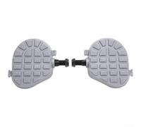 Pedales de bicicleta estática con tuerca antisuelta y correas ajustables para ejes de rosca de 9/16 pulgadas y 1/2 pulgada compatibles con bicicletas de ciclismo de interior (1/2 pulgada)
