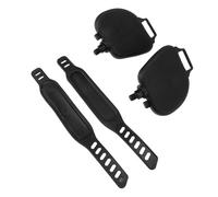 Pedales de Bicicleta estática, patrón de Rayas Antideslizantes, con Correas Ajustables, Bicicleta estática de Interior, Accesorios portátiles para Bicicleta estática. (Rosca de 1/2 Pulgada)