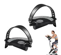 Pedales de bicicleta estática - Pedales de repuesto antideslizantes para bicicletas estacionarias y reclinadas, opciones universales de eje de 9/16 pulgadas y 1/2 pulgadas para ejercicio en interiores