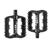 Pedales de Bicicleta - Juego de 2 Pedales MTB - Par de Pedales de Bicicleta MTB - Pedal de Plataforma Grande | Pedales de Bicicleta Ligeros de Aleación de Aluminio con Reflectores Aprobado Stvzo para
