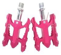 Pedales de Bicicleta, K3 Aluminum Alloy Bicycle Platform Pedals DU Bearings Multicolor 10.8x6.2cm Pack of 2(Rose)