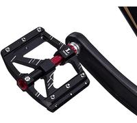 Pedales de Bicicleta, Pedal MTB Road Plataforma aleación Aluminio púrpura 3 Ciclismo ultraligeros con rodamiento Sellado