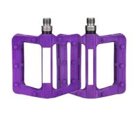 Pedales De Bicicleta Pedales de Bicicleta de Nailon, rodamiento Sellado, Rojo, Morado, Verde y Negro, Ancho, Antideslizante, Universal(Purple)