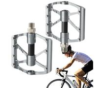 Pedales de bicicleta - Pedales planos de aleación de aluminio - Rodamientos sellados, antideslizantes, ergonómicos, ligeros, repuesto para ciclismo, turismo, ciclismo
