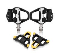 Pedales de ciclo, pedales de bicicleta de aleación de aluminio con tacos, pedales antideslizantes, pedales de ciclismo autobloqueantes para ciclismo de montaña, #811