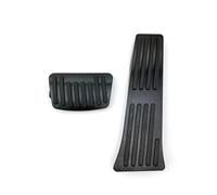 Pedales de coche de acero inoxidable para modelos Hyu & ndai i30 GD Elantra GT 2013-2017/2014, con tapas de pedal de freno de goma antideslizantes. (2 plateados) (Punch (AT) B) (Punch (AT) A)