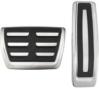 pedales de coche Juego de pedales para coche Q7 4L 2007-2015, reposapiés freno gas, cubierta pedal muerto