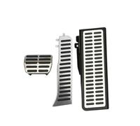 Pedales De Coche LHD Para Tiguan 2009-2016 AT MT Cubierta De Pedal De Freno De Gas Almohadillas De Apoyo Accesorios De Acero Inoxidable Piezas Repuesto(AT)