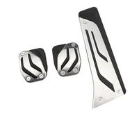 Pedales de coche para BMW X3 F25 2011-2017 X4 F26 2014-2017 LHD Fuel Gas Brake Clutch Foot Rest Dead Pedal Pad Cover Car Pedal Pad Cover (MT con descanso)