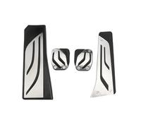 Pedales de coche para BMW X3 F25 2011-2017 X4 F26 2014-2017 LHD Fuel Gas Brake Clutch Foot Rest Dead Pedal Pad Cover Car Pedales Car Pedal Pad Cover (MT con descanso)