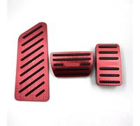 Pedales De Coche Para Honda Para CRV Para CR-V 2017-2022 Almohadillas Antideslizantes Diseño Para Piezas Acelerador Accesorios AT Auto(Red 3pcs)