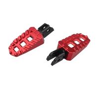 Pedales de estriberas Delanteras y traseras para Motocicleta para Indian Scout Bobber Sixty 15-23(Red)