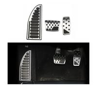 Pedales de Freno AT Pedales Coche Acelerador Pedal Freno Reposapiés Cubierta Almohadillas Para Jeep Para Compass 2017-2021 Para Renegade BU 15-23(AT WITH REST A)