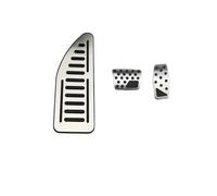 Pedales de Freno AT Pedales Coche Acelerador Pedal Freno Reposapiés Cubierta Almohadillas Para Jeep Para Compass 2017-2021 Para Renegade BU 15-23(AT WITH REST B)