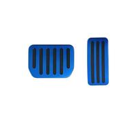 Pedales de Freno Cubierta Pedal Freno Acelerador Juego Reposapiés Acero Inoxidable Estilo Deportivo Antideslizantes Para Tesla Para Modelo Y 17-24(Azul)