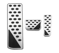 Pedales de Freno Cubiertas De Pedal Acero Inoxidable Reposapiés Freno Acelerador LHD Para Jeep Para Grand Para Cherokee WL WL74 WL75 2022-2025(AT with rest)