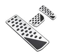 Pedales de Freno Cubiertas Pedal Acero Inoxidable Reposapiés Freno Acelerador LHD Para Jeep Para Grand Para Cherokee WL WL74 WL75 2022-2025(AT with rest)